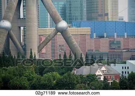 Stock Photo - Oriental Pearl Tower, Pudong, Shanghai, China. Fotosearch