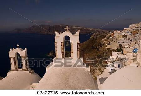 Overview of buildings in Santorini Greece View Large Photo Image Stock Photography - Overview of buildings in Santorini Greece. Fotosearch