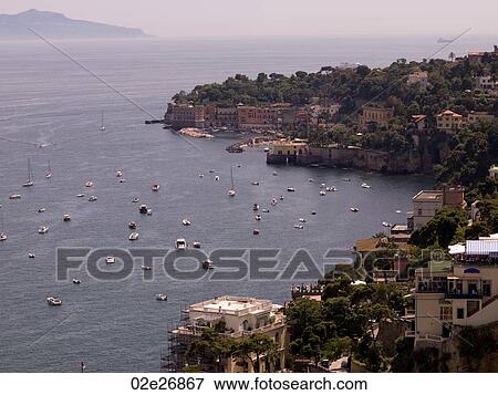 Overview of Naples coastline View Large Photo Image Stock Photo - Overview of Naples coastline. Fotosearch