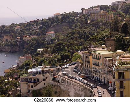Overview of Naples coastline View Large Photo Image Stock Photo - Overview of Naples coastline. Fotosearch