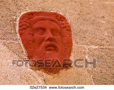 Painted face on a wall in Rhodes Greece View Large Photo Image Picture - Painted face on a wall in Rhodes Greece. Fotosearch