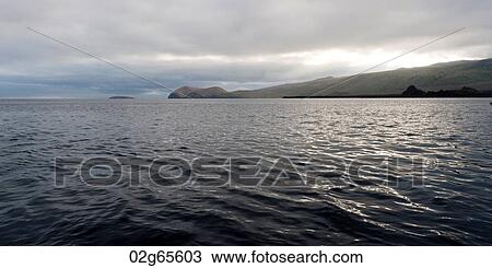 Panoramic view of Pacific Ocean, Puerto Egas, Santiago Island, Galapagos Islands, Ecuador View Large Photo Image Stock Image - Panoramic view of Pacific Ocean, Puerto Egas, Santiago Island, Galapagos Islands, Ecuador. Fotosearch
