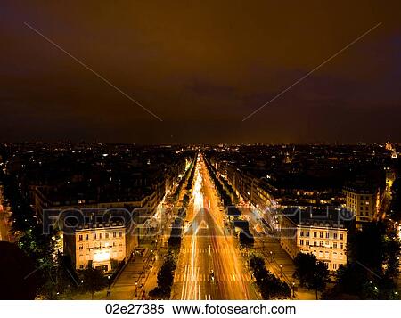 Stock Photography - Paris at night. Fotosearch