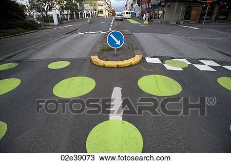 Pedestrian crosswalk with dots, on paved street View Large Photo Image Stock Image - Pedestrian crosswalk with dots, on paved street. Fotosearch