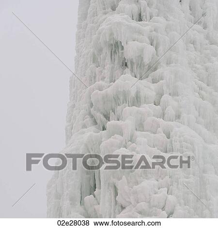 Stock Photo - Post covered in Winter Frost. Fotosearch