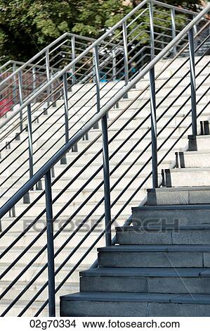 Railing along a staircase, Oslo, Norway View Large Photo Image Picture - Railing along a staircase, Oslo, Norway. Fotosearch