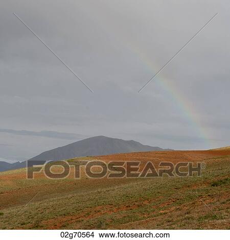 Rainbow over a landscape, Sacred Valley, Cusco Region, Peru View Large Photo Image Picture - Rainbow over a landscape, Sacred Valley, Cusco Region, Peru. Fotosearch