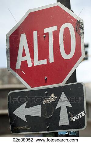 Red octagonal traffic stop sign with direction arrows View Large Photo Image Stock Image - Red octagonal traffic stop sign with direction arrows. Fotosearch