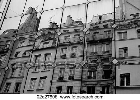 Reflection of buildings in Paris France View Large Photo Image Stock Photo - Reflection of buildings in Paris France. Fotosearch