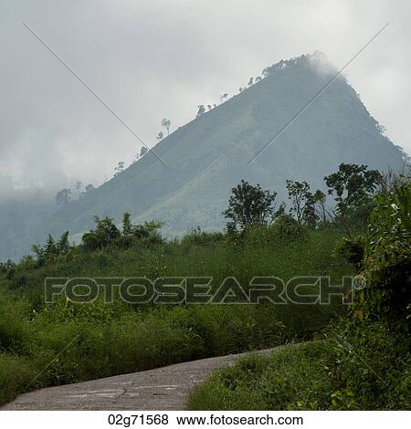 Road passing through a mountainous area, Thailand View Large Photo Image Stock Photo - Road passing through a mountainous area, Thailand. Fotosearch