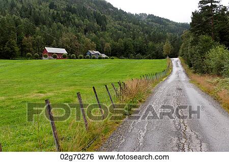 Road passing through a valley, E16, Norway View Large Photo Image Stock Photograph - Road passing through a valley, E16, Norway. Fotosearch