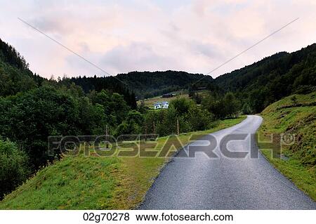 Road passing through mountains, Norway View Large Photo Image Stock Photo - Road passing through mountains, Norway. Fotosearch