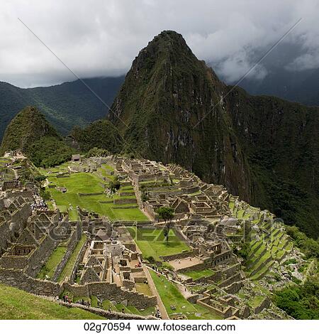 Ruins of The Lost City of The Incas, Machu Picchu, Cusco Region, Peru View Large Photo Image Picture - Ruins of The Lost City of The Incas, Machu Picchu, Cusco Region, Peru. Fotosearch