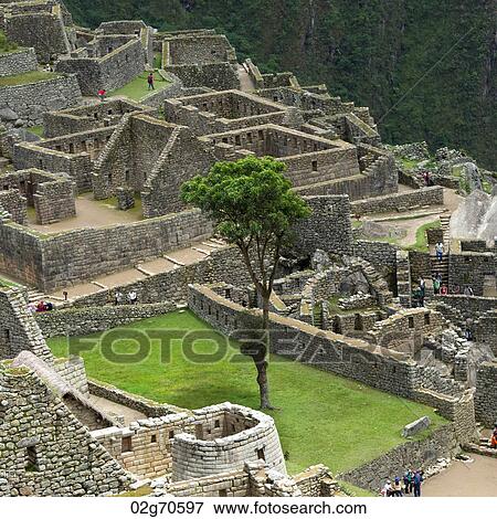 Stock Photo - Ruins of The Lost City of The Incas, Machu Picchu, Cusco Region, Peru. Fotosearch