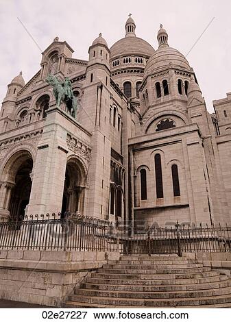 Sacre Coeur Basilica View Large Photo Image Stock Photo - Sacre Coeur Basilica. Fotosearch
