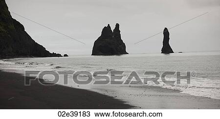 Sandy beach, rugged cliffs at the ocean View Large Photo Image Stock Image - Sandy beach, rugged cliffs at the ocean. Fotosearch