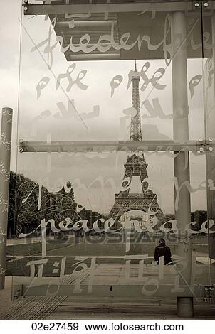 Script on panels in Paris France View Large Photo Image Stock Photo - Script on panels in Paris France. Fotosearch