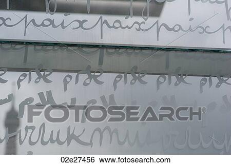 Script on panels in Paris France View Large Photo Image Stock Photograph - Script on panels in Paris France. Fotosearch