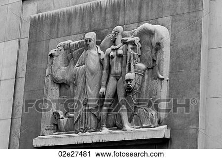 Sculpted mural in Paris France View Large Photo Image Stock Image - Sculpted mural in Paris France. Fotosearch
