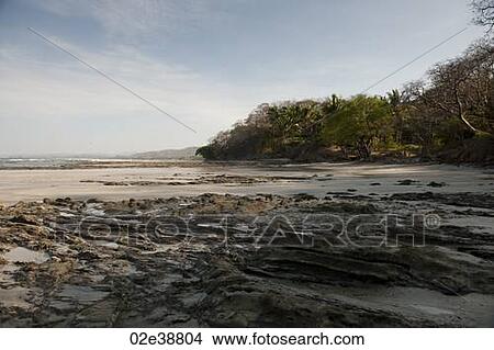 Picture - Seascape along coastline in San Jose Costa Rica. Fotosearch