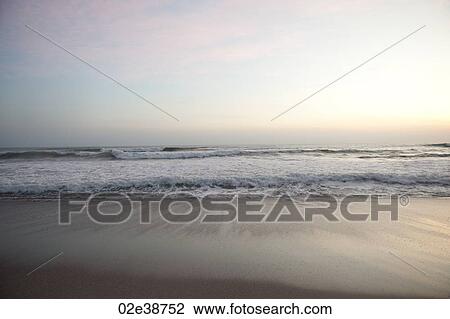 Stock Image - Seascape along Mal Pais coastline in San Jose Costa Rica. Fotosearch