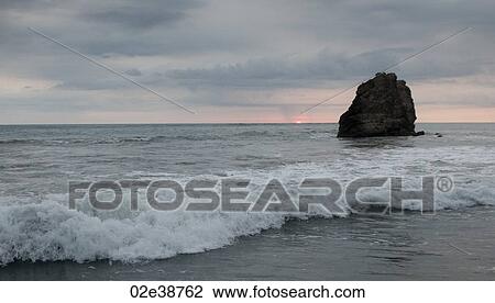 Seascape along Mal Pais coastline in San Jose Costa Rica View Large Photo Image Stock Image - Seascape along Mal Pais coastline in San Jose Costa Rica. Fotosearch