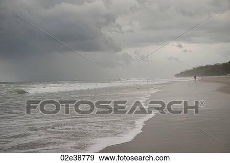 Seascape along Mal Pais coastline in San Jose Costa Rica View Large Photo Image Stock Photo - Seascape along Mal Pais coastline in San Jose Costa Rica. Fotosearch