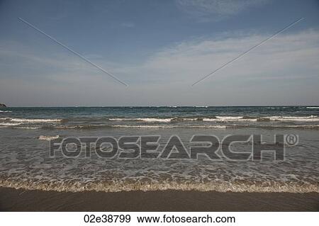 Seascape along Mal Pais coastline in San Jose Costa Rica View Large Photo Image Stock Photo - Seascape along Mal Pais coastline in San Jose Costa Rica. Fotosearch
