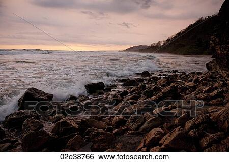 Seascape along Mal Pais coastline in San Jose Costa Rica View Large Photo Image Stock Photograph - Seascape along Mal Pais coastline in San Jose Costa Rica. Fotosearch