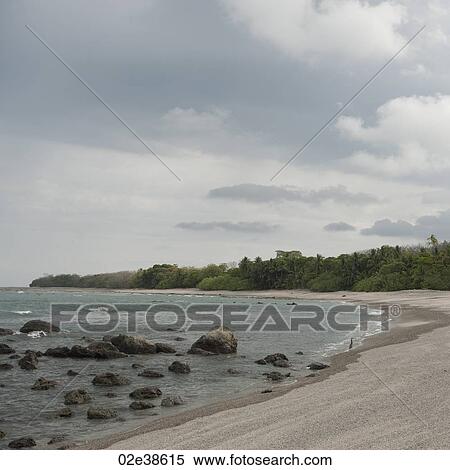 Seashore along Costa Rica coastline View Large Photo Image Stock Photography - Seashore along Costa Rica coastline. Fotosearch