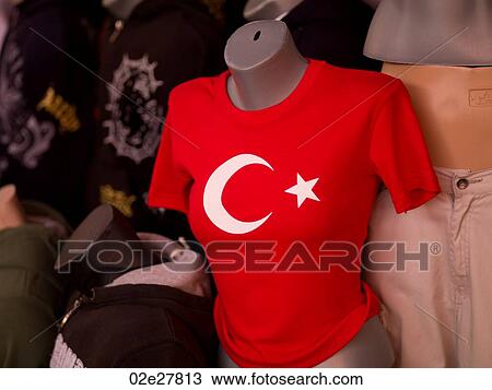 Shirt with the Turkish Flag ensign View Large Photo Image Stock Image - Shirt with the Turkish Flag ensign. Fotosearch