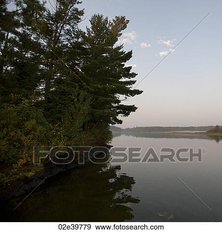 Shoreline at Lake of the Woods, Ontario View Large Photo Image Stock Photo - Shoreline at Lake of the Woods, Ontario. Fotosearch