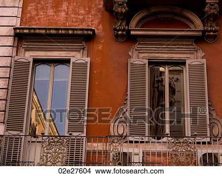 Shuttered windows in Rome Italy View Large Photo Image Picture - Shuttered windows in Rome Italy. Fotosearch