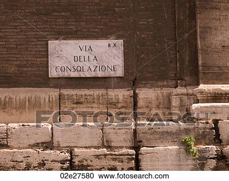 Signage on a building in Rome View Large Photo Image Stock Image - Signage on a building in Rome. Fotosearch