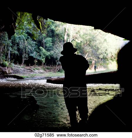 Silhouette of a man fly-fishing, Thailand View Large Photo Image Stock Photography - Silhouette of a man fly-fishing, Thailand. Fotosearch