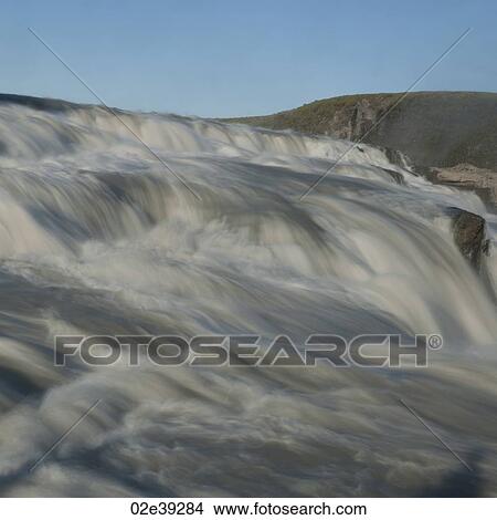 Silky creamy waterfall View Large Photo Image Picture - Silky creamy waterfall. Fotosearch