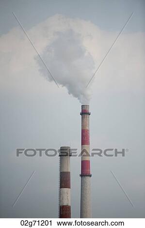 Smoke emerging from smoke stacks, Shanghai, China View Large Photo Image Stock Image - Smoke emerging from smoke stacks, Shanghai, China. Fotosearch