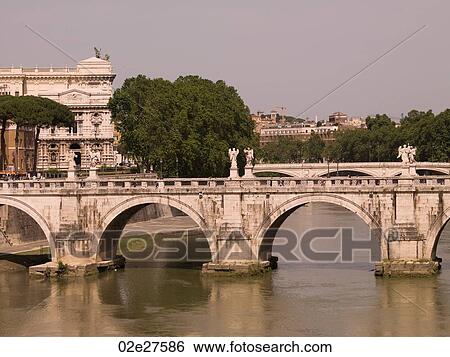 St. Angelo Bridge leading to Castel Sant'Angelo in Rome Italy View Large Photo Image Stock Photograph - St. Angelo Bridge leading to Castel Sant'Angelo in Rome Italy. Fotosearch