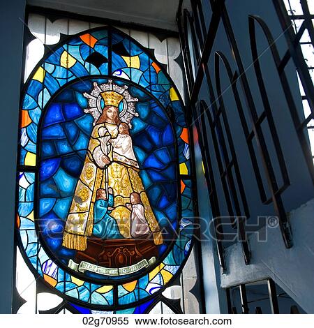 Stained glass window of Virgin Mary, Virgin Mary Of Quito, Panecillo Hill, Quito, Ecuador View Large Photo Image Stock Photography - Stained glass window of Virgin Mary, Virgin Mary Of Quito, Panecillo Hill, Quito, Ecuador. Fotosearch