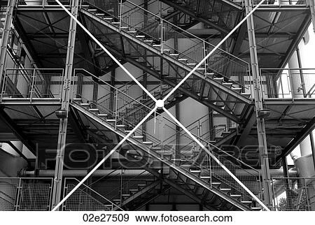 Stock Photo - Staricases in Paris France. Fotosearch
