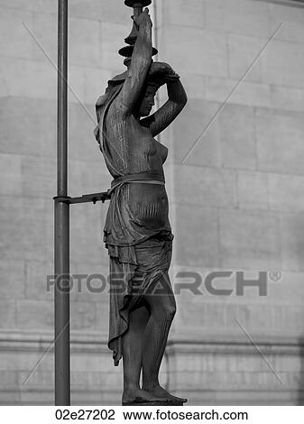 Statue Lamp Posts outside Palais Garnier in Paris France View Large Photo Image Stock Image - Statue Lamp Posts outside Palais Garnier in Paris France. Fotosearch