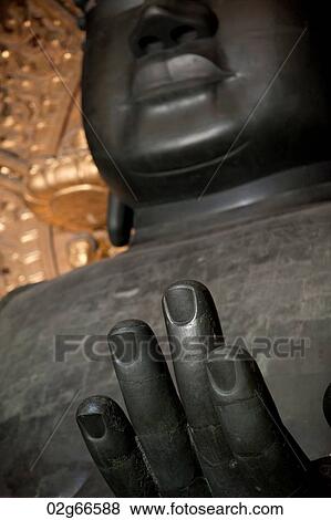 Stock Photo - Statue of Buddha in Todaiji Temple, Nara, Japan. Fotosearch