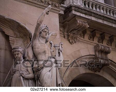 Statues on a building in Paris France View Large Photo Image Picture - Statues on a building in Paris France. Fotosearch