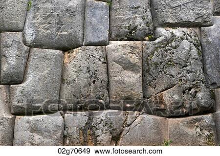 Stone wall, Sacsayhuaman, Cuzco, Peru View Large Photo Image Stock Photo - Stone wall, Sacsayhuaman, Cuzco, Peru. Fotosearch