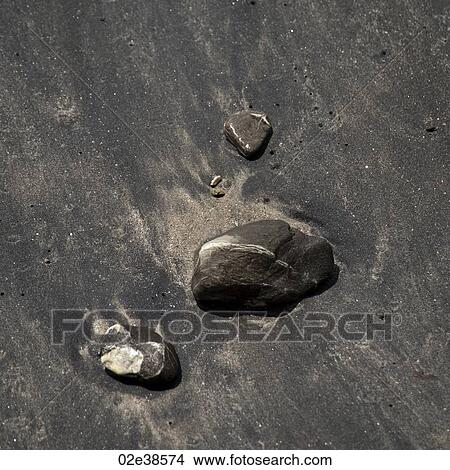 Picture - Stones along the seashore in Costa Rica. Fotosearch
