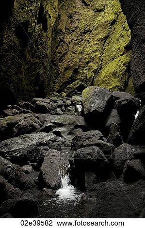 Stream at the bottom of a revine in Iceland View Large Photo Image Stock Image - Stream at the bottom of a revine in Iceland. Fotosearch