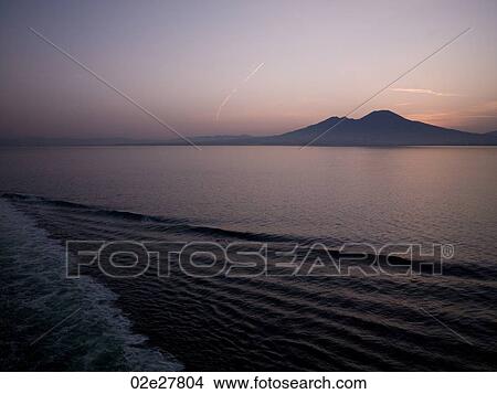 Picture - Sunset in Mediterranean Ocean. Fotosearch