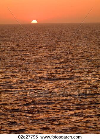 Sunset in Mediterranean Ocean View Large Photo Image Stock Photography - Sunset in Mediterranean Ocean. Fotosearch