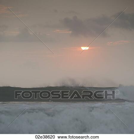 Sunset over Coast Rica seascape View Large Photo Image Stock Image - Sunset over Coast Rica seascape. Fotosearch