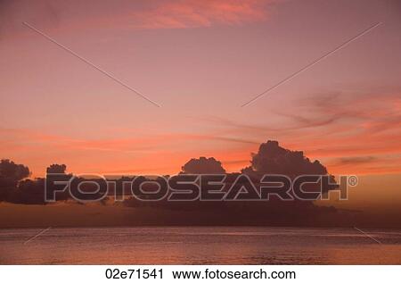 Sunset over water View Large Photo Image Stock Image - Sunset over water. Fotosearch